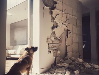 Mon chien mange les murs : que faire ?