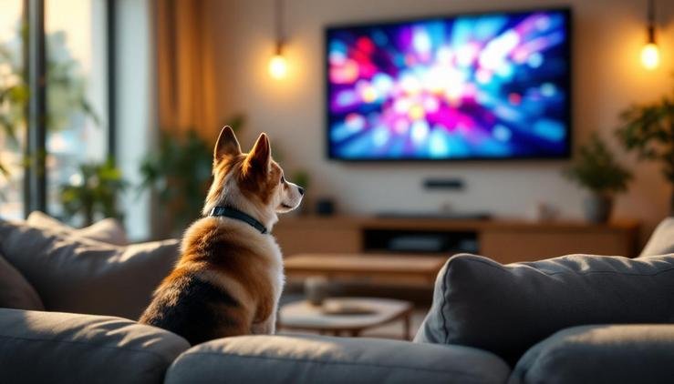 chien aboie télévision comportement