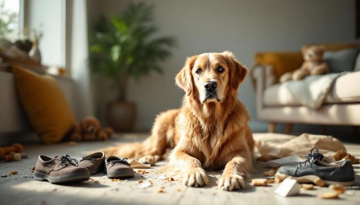 chien destructeur comportement solutions