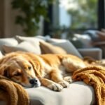 chien famille foyer français moderne