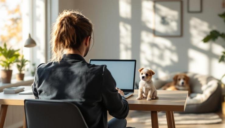 chiot education temps travail