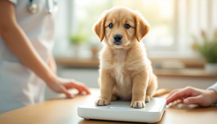 chiot poids idéal croissance
