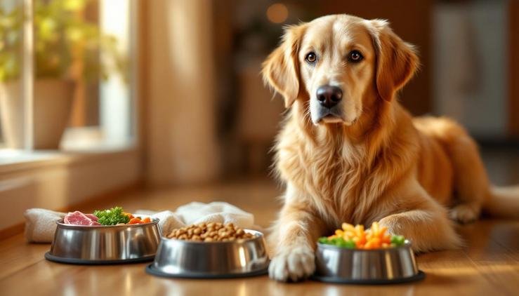 alimentation chien poids barf croquettes