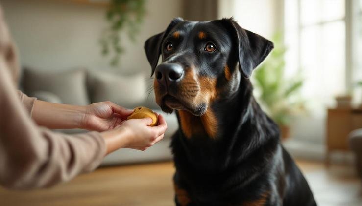 dressage beauceron calme redirection attention