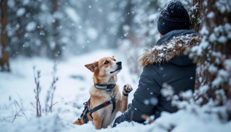 canicross hiver froid chien température