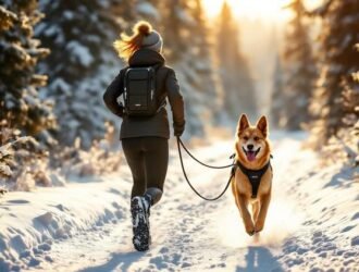 canicross hiver chien neige