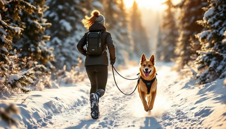 canicross hiver chien neige