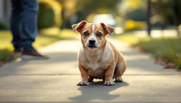 chien craintif promenade rassurer