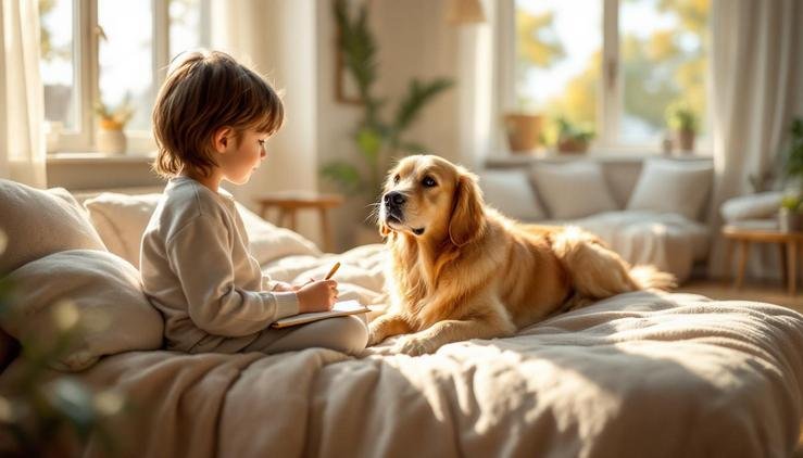 enfant chien espace respect éducation