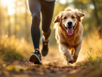 chien sportif course active