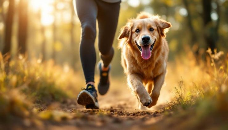 chien sportif course active