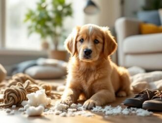 chiot destructeur comportements gênants âge