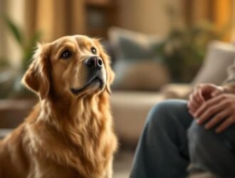 homme crie chien contre productif