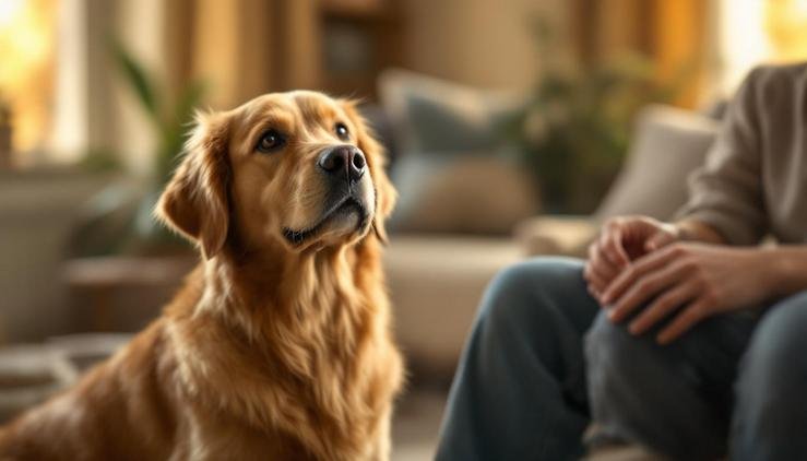 homme crie chien contre productif