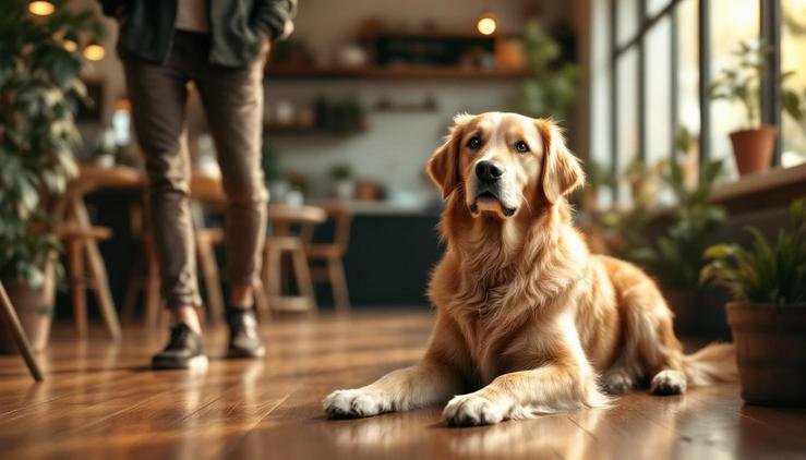 chien cafe terrasse accueillant
