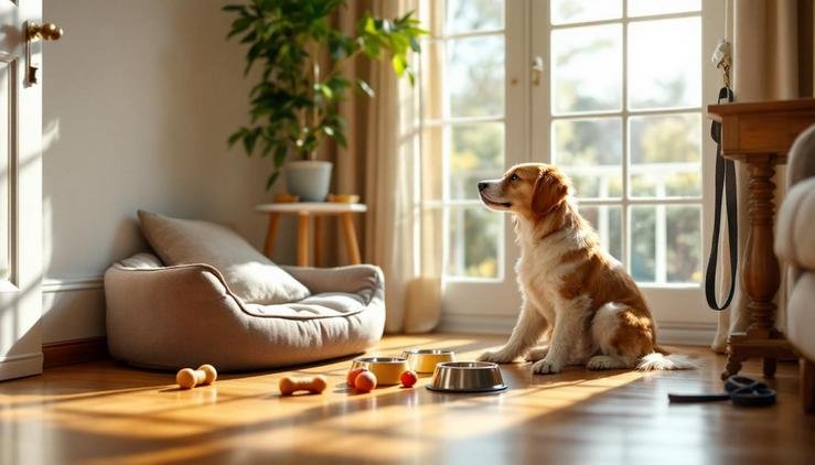 préparation maison arrivée chien
