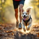 canicross chien maitre course