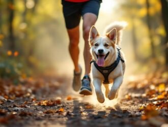 canicross chien maitre course