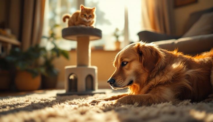 chat adulte cohabitation chien adaptation