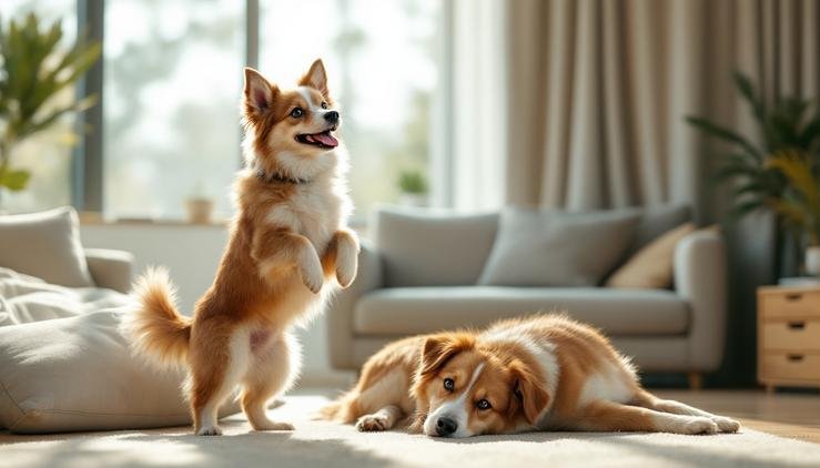 chien actif paresseux adaptation quotidien