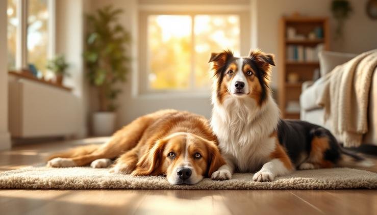 chien calme serein paisible