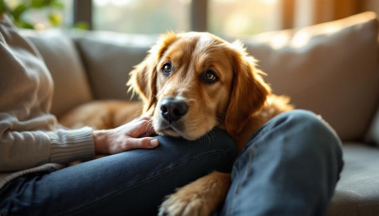 chien collant anxiété attachement