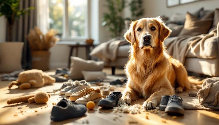 chien destructeur comportement solutions