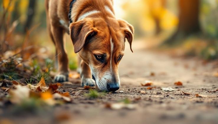 chien renifle nouveau parcours promenade