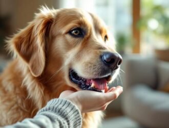 chien qui lèche comportement