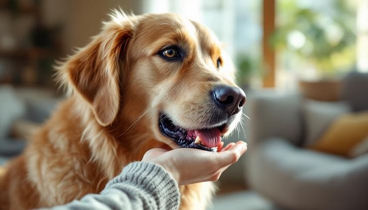 chien qui lèche comportement