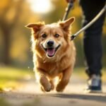 chien tire laisse promenade