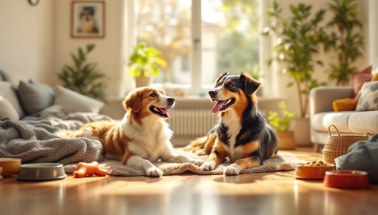 chiens interaction ressources nourriture territoire