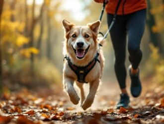 entrainement canicross chien maitre