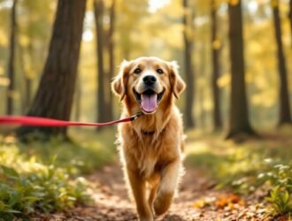 chien laisse promenade équilibre liberté