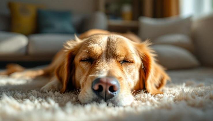 chien apaisé retrouve sérénité