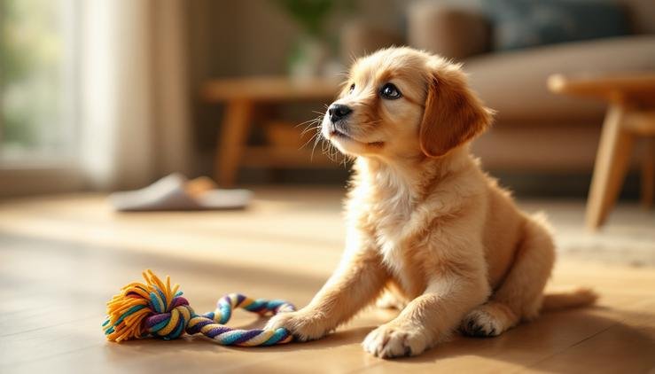 chiot jouet redirection éducation positive